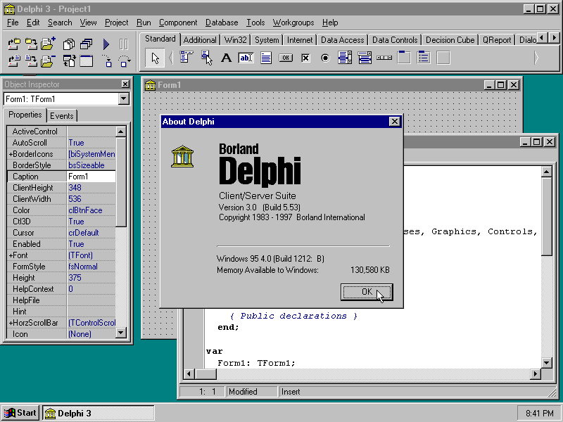 Delphi 3 - About